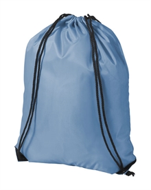 Havblå gymbag gympose med trykk av logo billig