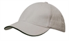 Baseballcap i bomull med brodert logo offwhite sort