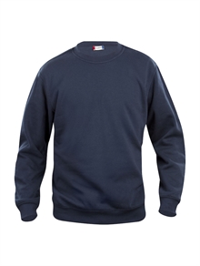 Basic genser i marineblå med trykk av logo