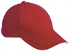 Cap Davis rød med brodert eller trykket logo Clique