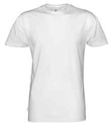 CottoVer Miljøvennlige t-skjorter Fairtrade trygge tekstiler økologisk bomull marine hvit