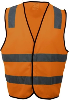 EN 471 klasse 2 godkjent  refleksvest Odense_Safety_orange