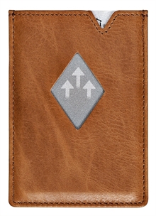 Exentri lommebok kortholder lys brun