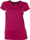 FLOW NYXX Pro-Dry t-shirt med v-hals til damer rødlilla