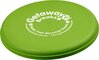 Frisbee-av-resirkulert-plast-med-trykk-av-logo-lime