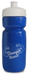 Hit soft billig vannflaske med trykk av logo blå