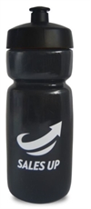 Hiy soft vannflaske med trykk av logo sort