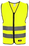 Markeringsvest Flen gul med trykk av logo 9046-630