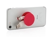 Mobilholder Stickn Hold med trykk av logo rød