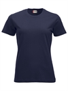 New Classi t-skjorter for damer med trykk av logo blå Clique marine