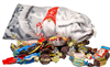 Nissepose med 1 kg merkevaresjokolade