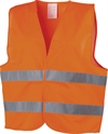 Orange refleksvest med trykk av logo