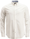 Oxfors skjorte Belfair med brodert logo Cutter Buck hvit