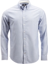 Oxfors skjorte Belfair med brodert logo Cutter Buck lys blå