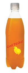 Påskebrus appelsinbrus med trykk av egen logo