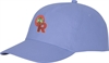 Profilcap med trykk av logo lys blå