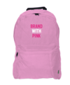 Rosa-ryggsekk-BRAND-WITH-PINK-stott-Rosa-Sloyfe-aksjonen