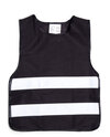 Sort-markeringsvest-for-barn-med-refleksstriper