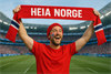 Supporterskjerf HEIA NORGE få eget design aigen