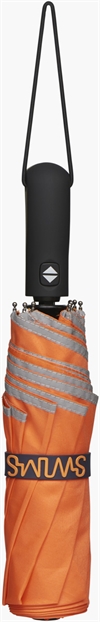 Swims sammeleggbar paraply med trykk av logo orange