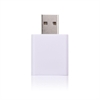 SyncStop USB kondom_med trykk av logo hvit