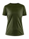 T-skjorte for løping skogsgrønn