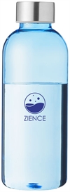 Vannflaske Spring i hardplast med trykk av logo blå