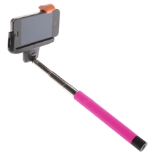 selfiestang rosa bluetooth kamerastang